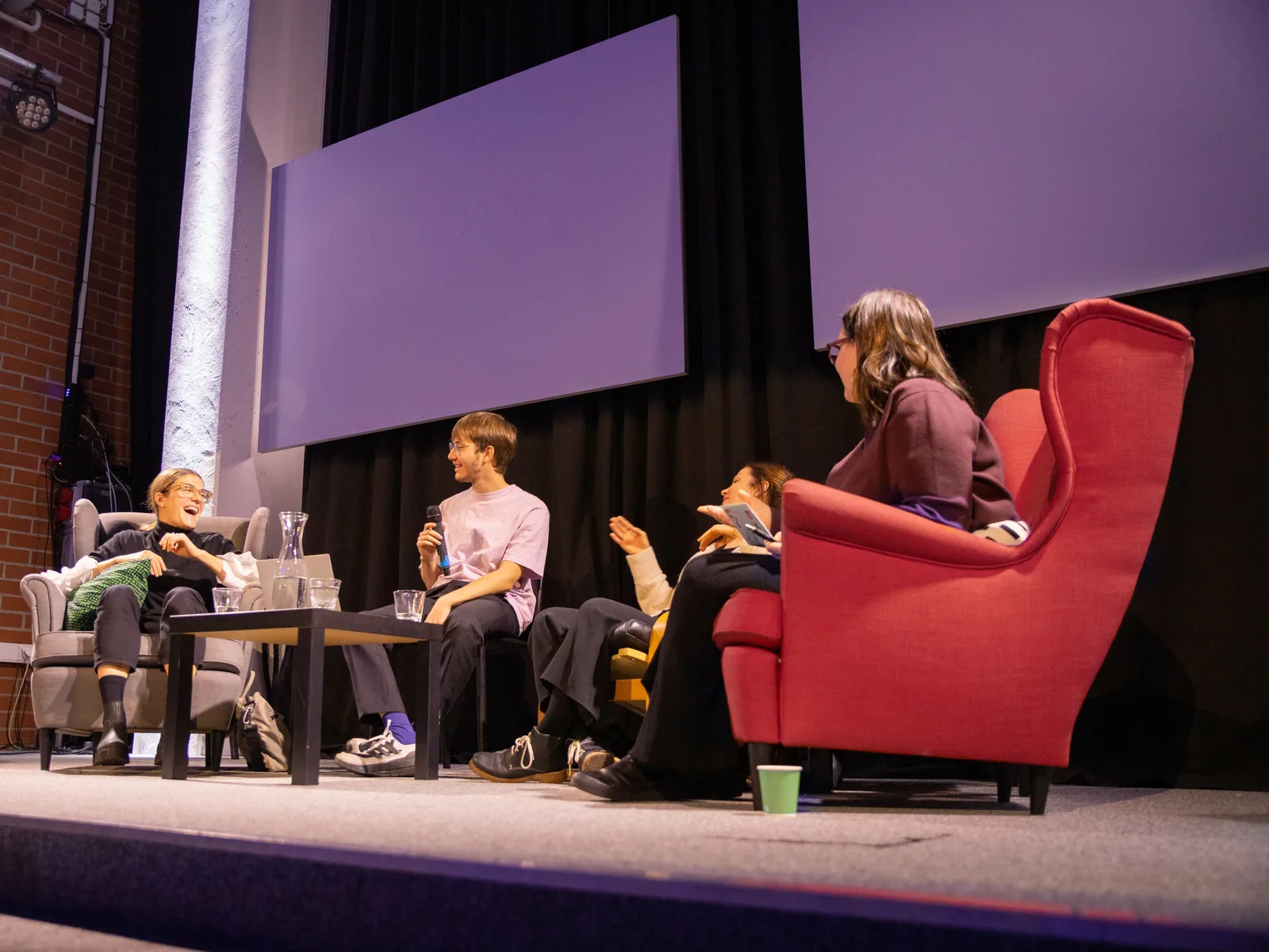 Picture of the panel discussion at Career Nights 2022, led by Radovan